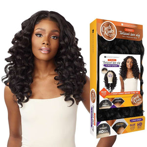 Sensationnel Kinky Edges Textured Lace Wig - Y-Part Kinky Wand Curl 20"