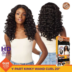 Sensationnel Kinky Edges Textured Lace Wig - Y-Part Kinky Wand Curl 20"