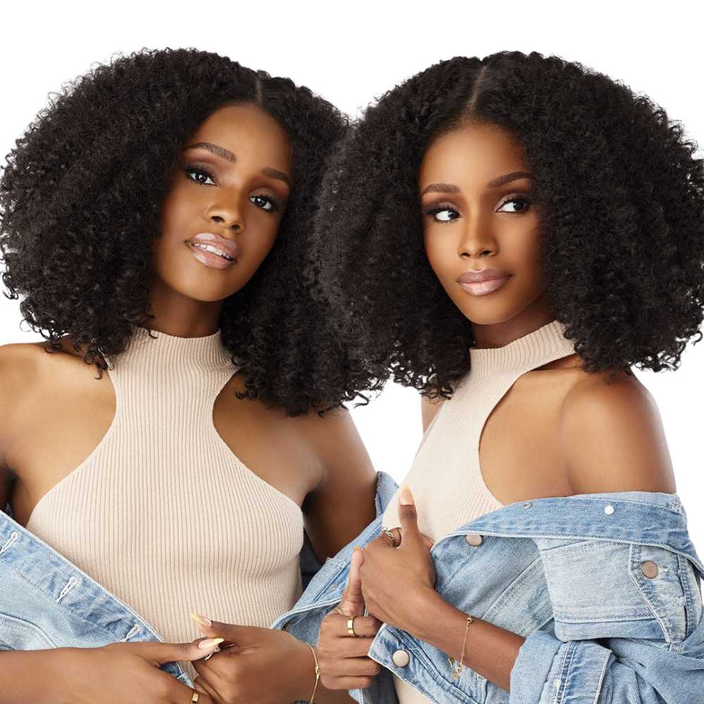 Sensationnel Kinky Edges Textured Lace Wig - Y-Part Kinky Zigzag Curls 14"