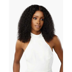 Sensationnel Pearlish 13x4 Frontal HD Lace Human Hair Wig - Burmese Curl 20"