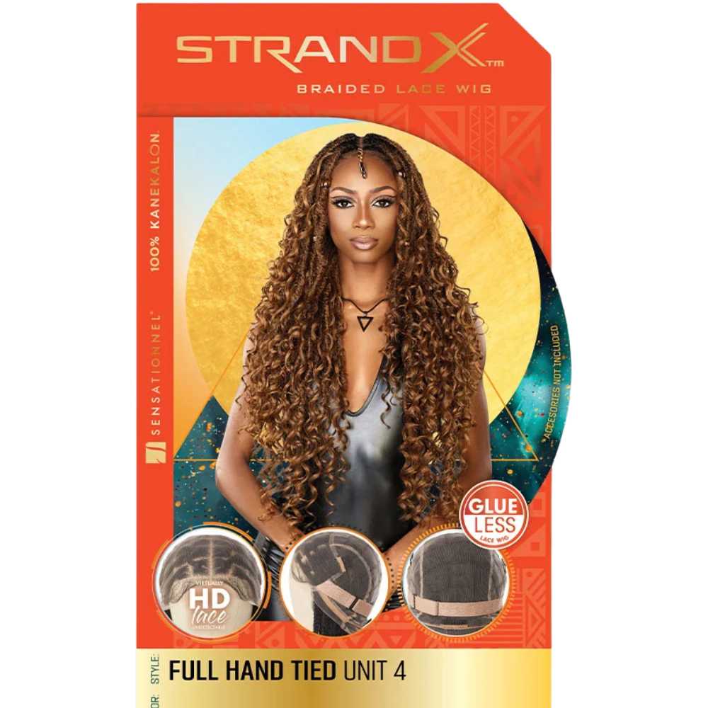 Sensationnel Strand X Synthetic Full Hand-Tied Braided Lace Wig - Unit 4
