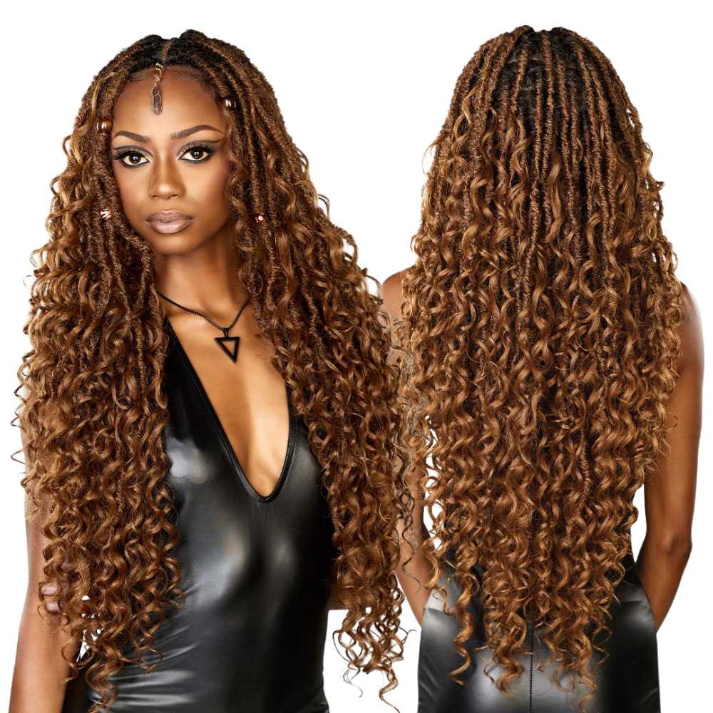 Sensationnel Strand X Synthetic Full Hand-Tied Braided Lace Wig - Unit 4