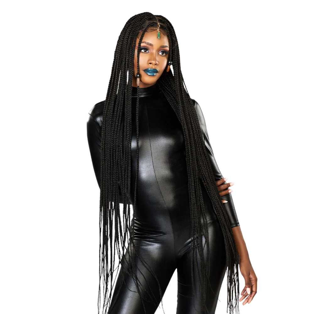Sensationnel Strand X Pre-Braided Lace Wig - Full Hand-Tied Unit 2