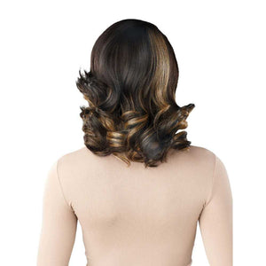 Sensationnel Synthetic Kinky Edges HD Lace Wig - 13 x 6 Kinky Barrel Curl 14"