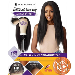 Sensationnel Textured Lace Wig - 13x6 Kinky Straight 24"