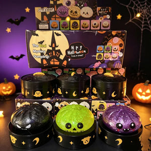 Sensory Squishy Blind Box Halloween New Dumpling Squeeze Toy 8.5cm Maltose Relieve Anxiety Antistress Slow Rise Surprise Gift