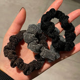Sequin Fashion Exquisite Shiny Large Hair Loop Ponytail Holders Rubber Bands Hair Accessories For Women Party Hair Tie
