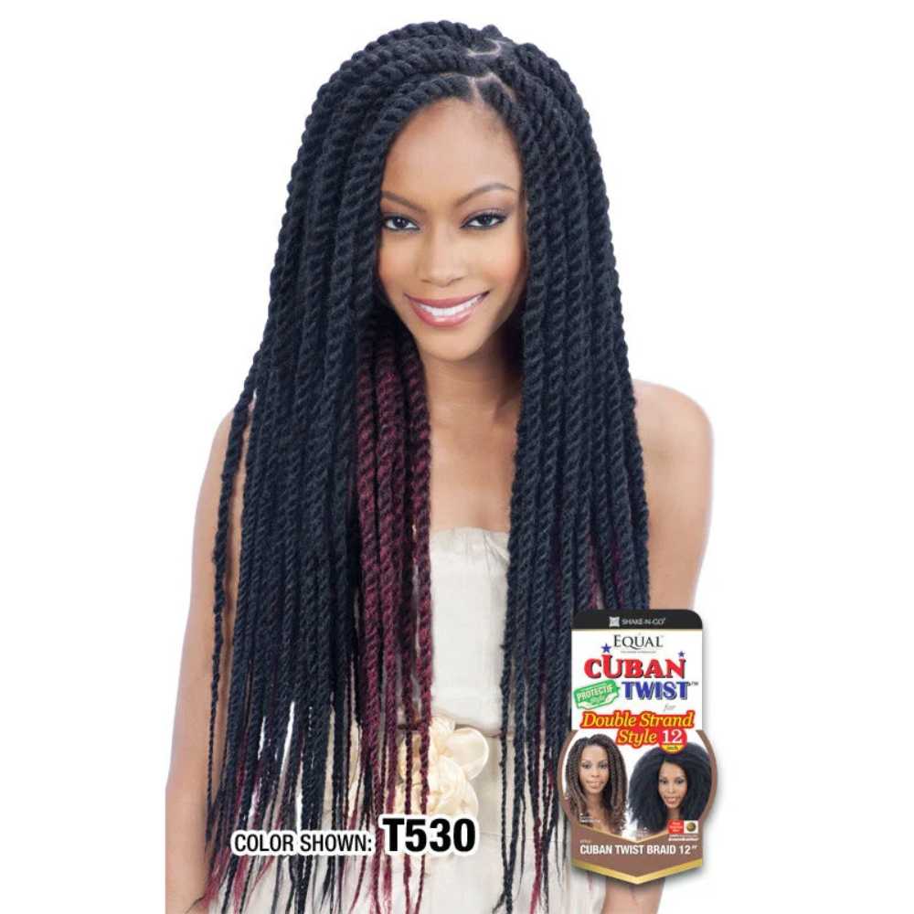 Shake-N-Go Equal Cuban Twist Double Strand Style - Cuban Twist Braid 16"