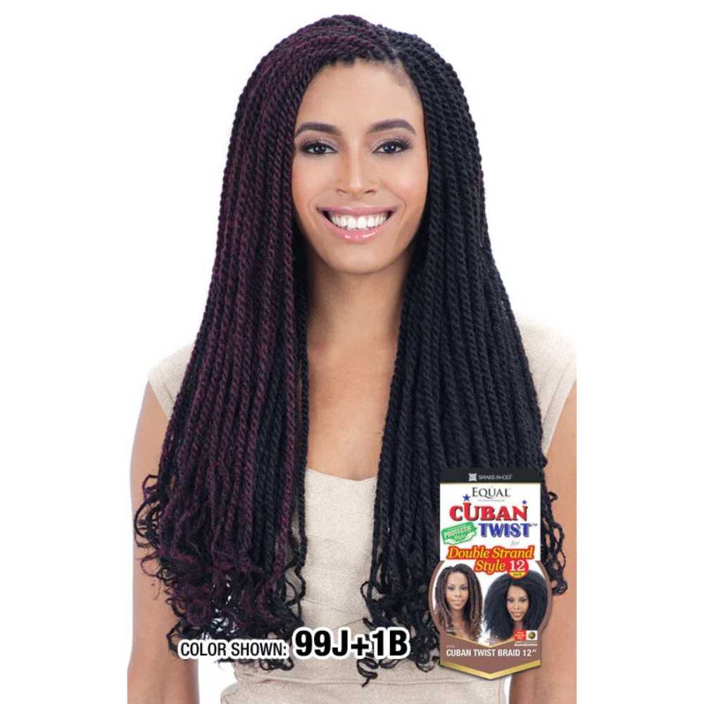 Shake-N-Go Equal Cuban Twist Double Strand Style - Cuban Twist Braid 24"