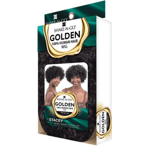 Shake-N-Go Golden 100% Human Hair Wig - Stacey