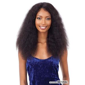 Shake-N-Go Human Hair Wet & Wavy Lace Front Wig - Deep Curl