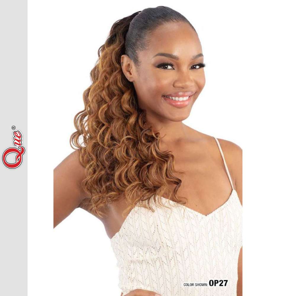 Shake-N-Go Que Human Hair MasterMix Drawstring Ponytail - Q-Loose Deep 14"