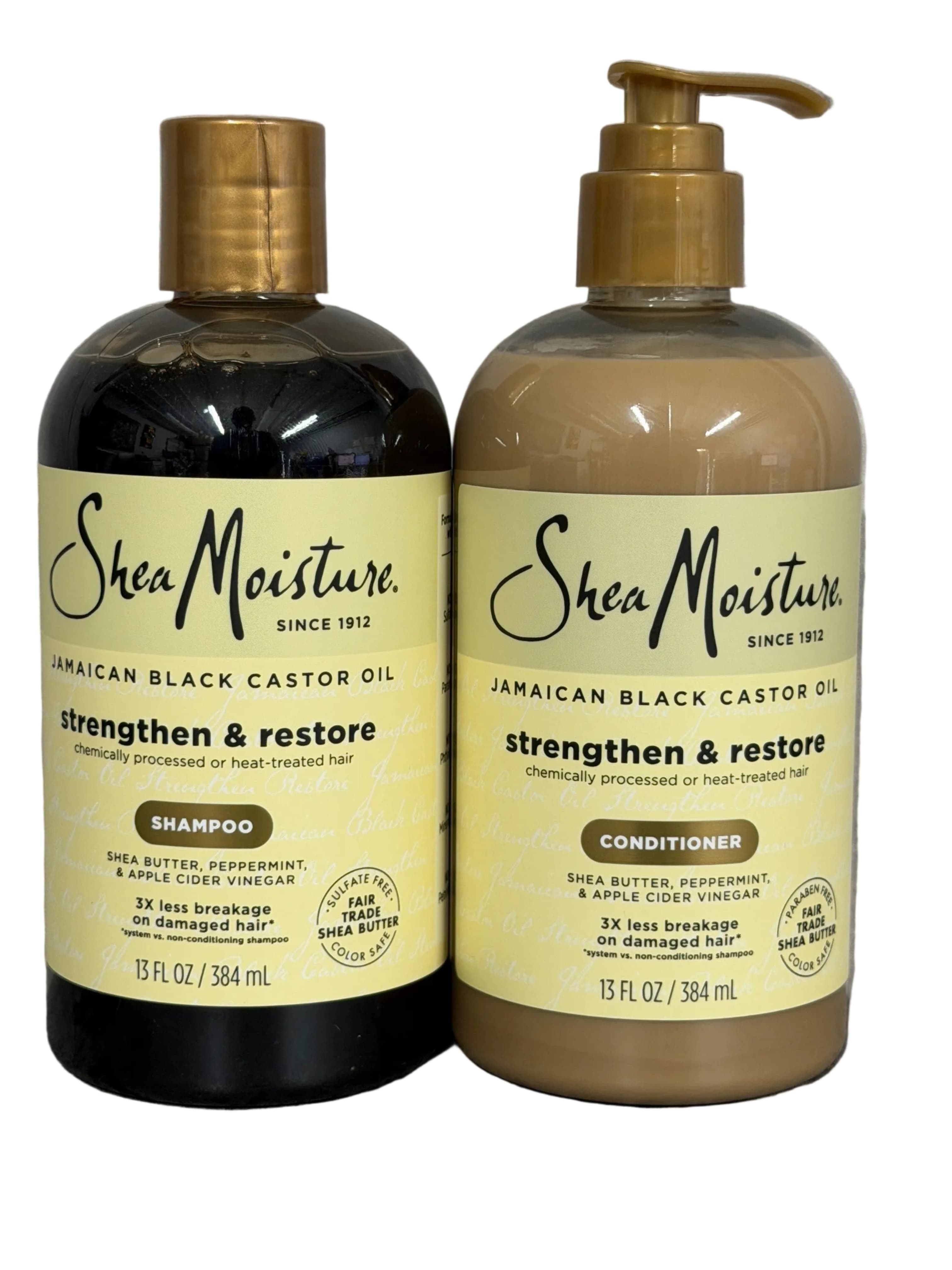 SheaMoisture Jamaican Black Castor Oil Strengthen & Restore Shampoo & Conditioner