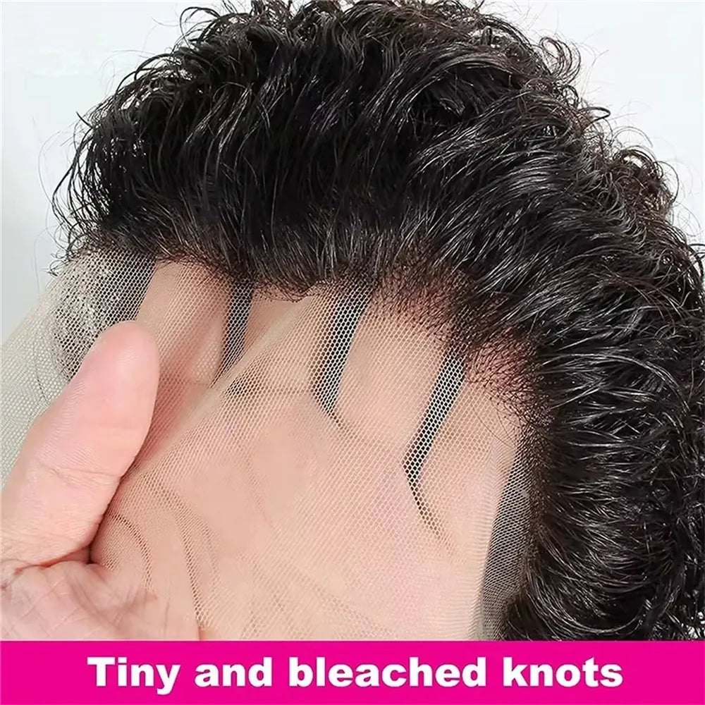 Short Pixie Cut Wig Deep Wave 13x4 Lace Front Human Hair Wigs Curly 13x1 Lace Wigs Prepluck Brazilia Human Hair For Black Women