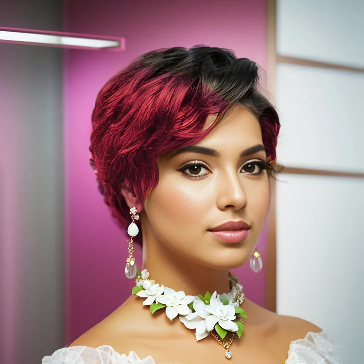Short Pixie Cut Wigs 13x4 Lace Front  Human Hair Wigs Curly Wave Curly Pre Plucked Wig for Women