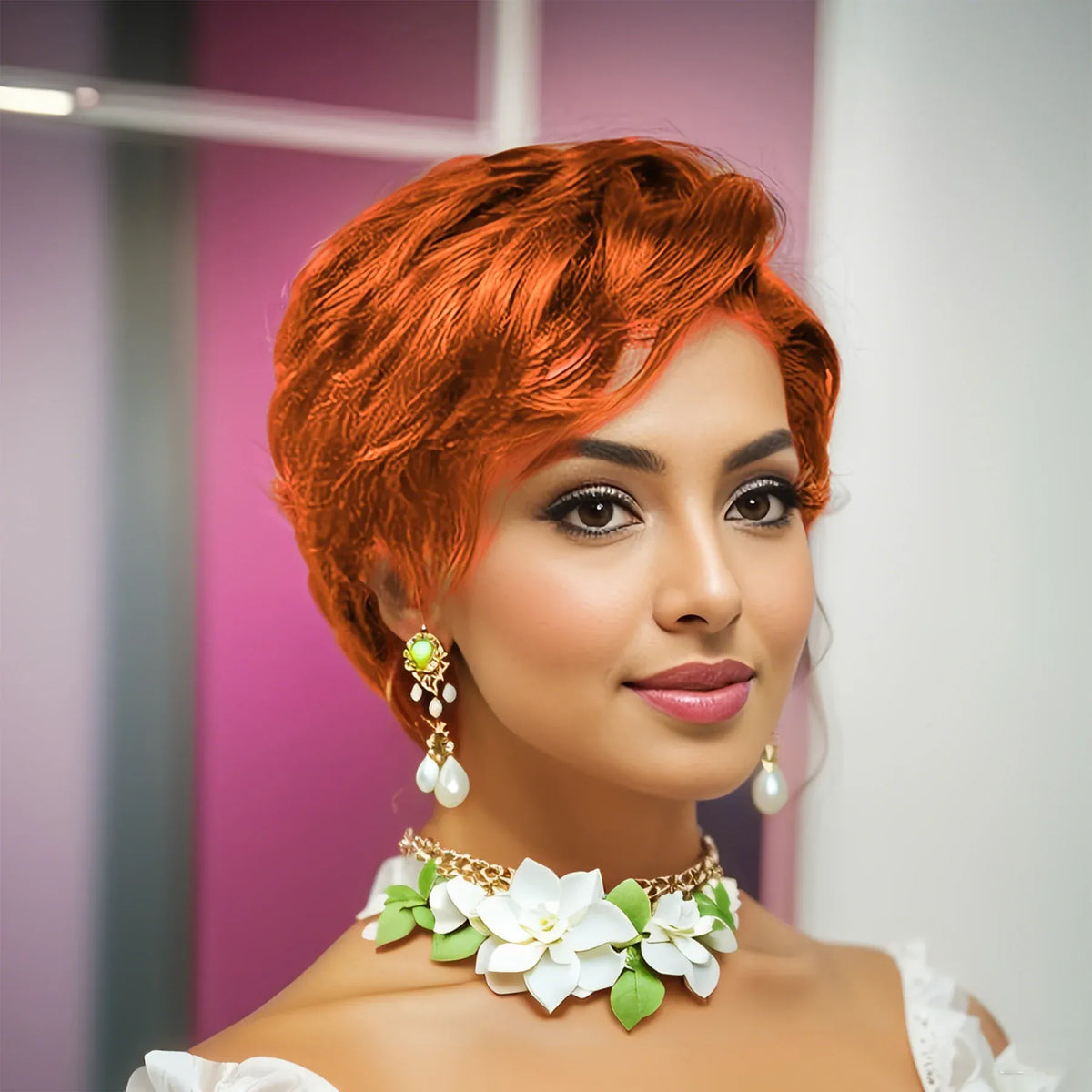 Short Pixie Cut Wigs 13x4 Lace Front  Human Hair Wigs Curly Wave Curly Pre Plucked Wig for Women