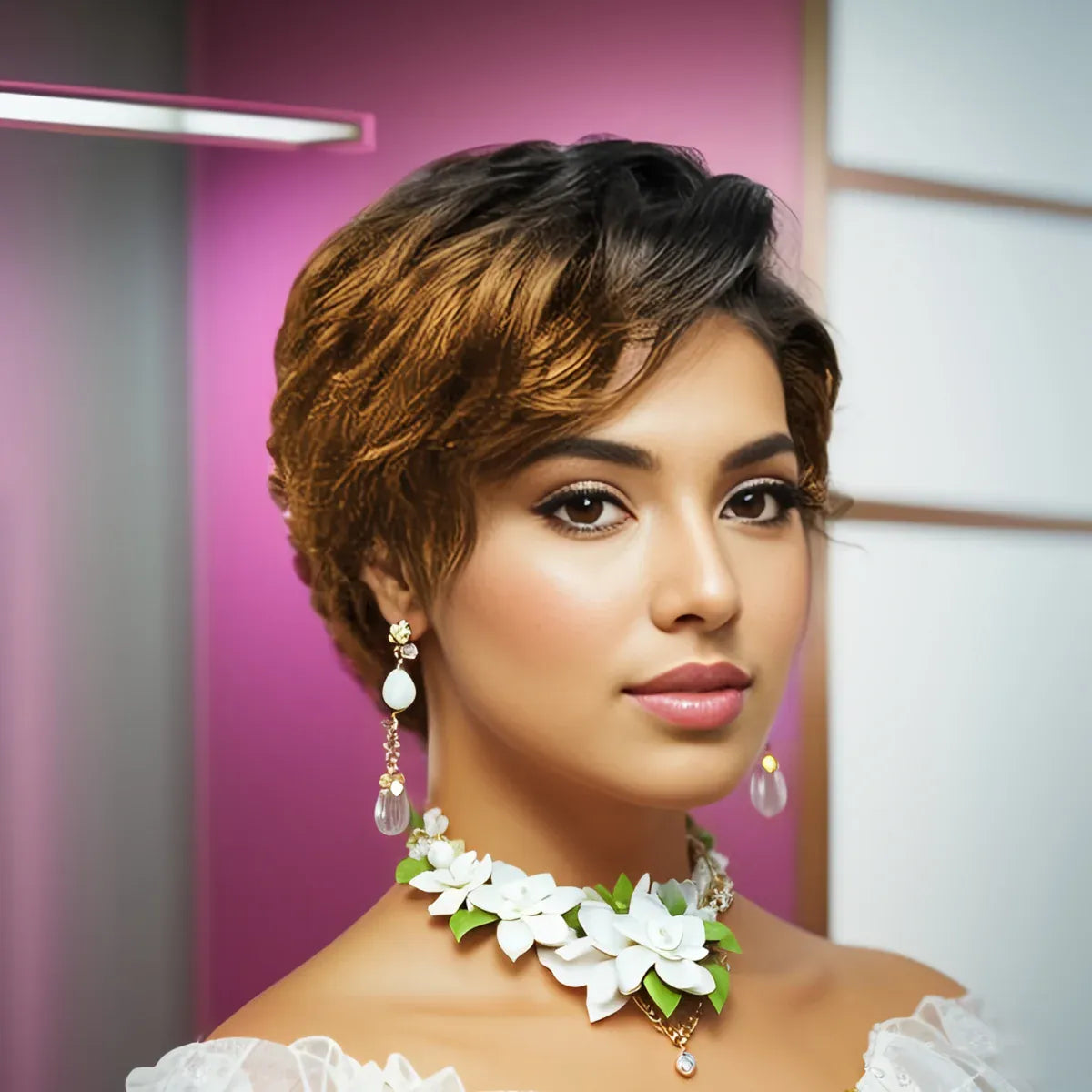 Short Pixie Cut Wigs 13x4 Lace Front  Human Hair Wigs Curly Wave Curly Pre Plucked Wig for Women