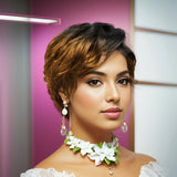 Short Pixie Cut Wigs 13x4 Lace Front  Human Hair Wigs Curly Wave Curly Pre Plucked Wig for Women
