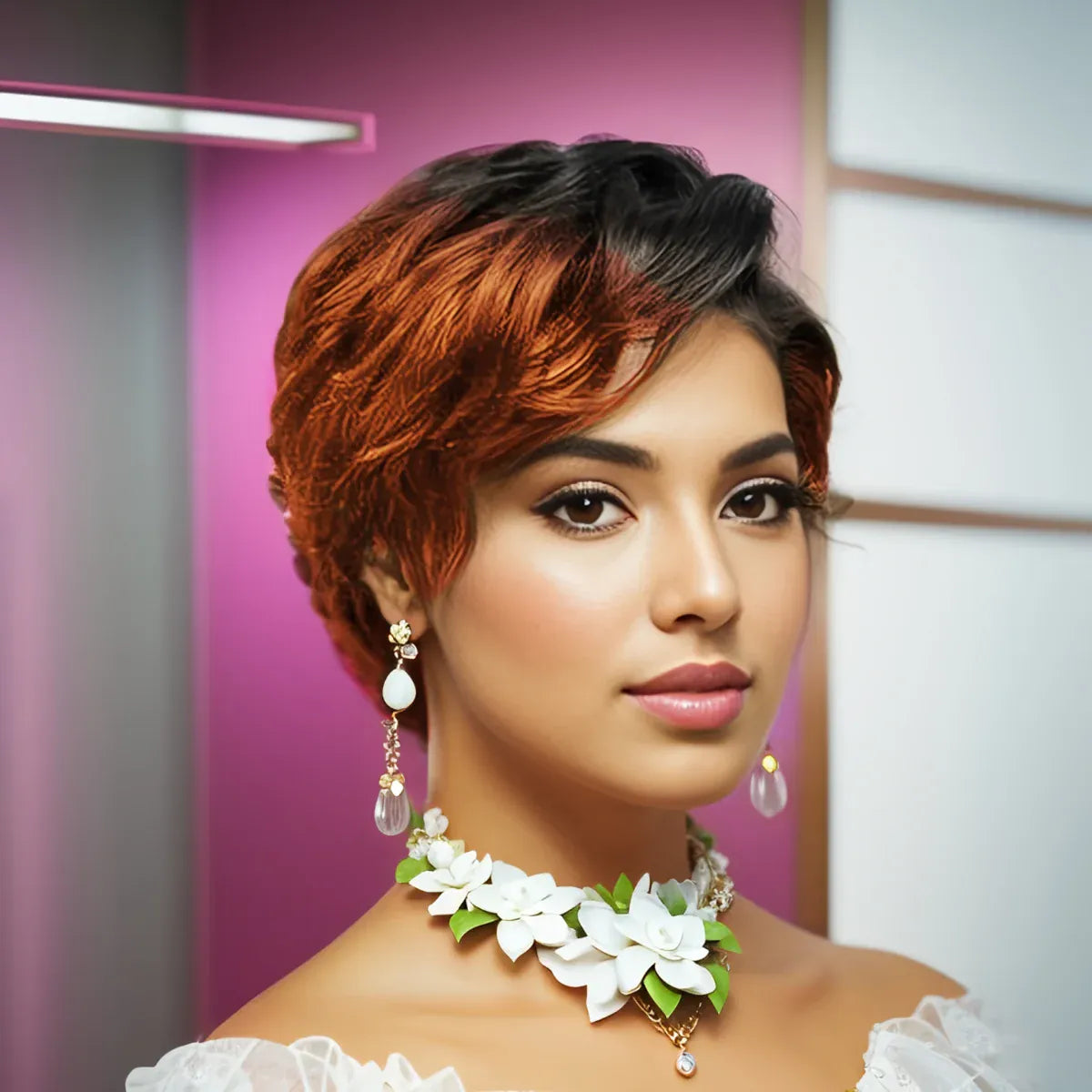 Short Pixie Cut Wigs 13x4 Lace Front  Human Hair Wigs Curly Wave Curly Pre Plucked Wig for Women