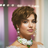 Short Pixie Cut Wigs 13x4 Lace Front  Human Hair Wigs Curly Wave Curly Pre Plucked Wig for Women