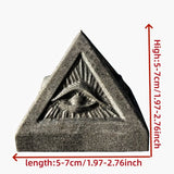 Shungite Pyramid Natural Crystals Ore Energy Eye Quartz Statue nergy Stones For Meditation Yoga Witch Home Fengshui