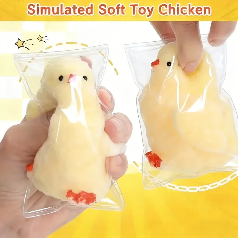 Slow Rebound Baby Chick Squishy Toy | Cute Mochi Fidget Figure | Stress Relief Easter Birthday Gift for Kids Students Classroom Prizes