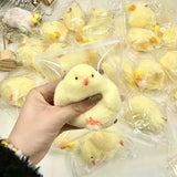 Slow Rebound Baby Chick Squishy Toy | Cute Mochi Fidget Figure | Stress Relief Easter Birthday Gift for Kids Students Classroom Prizes
