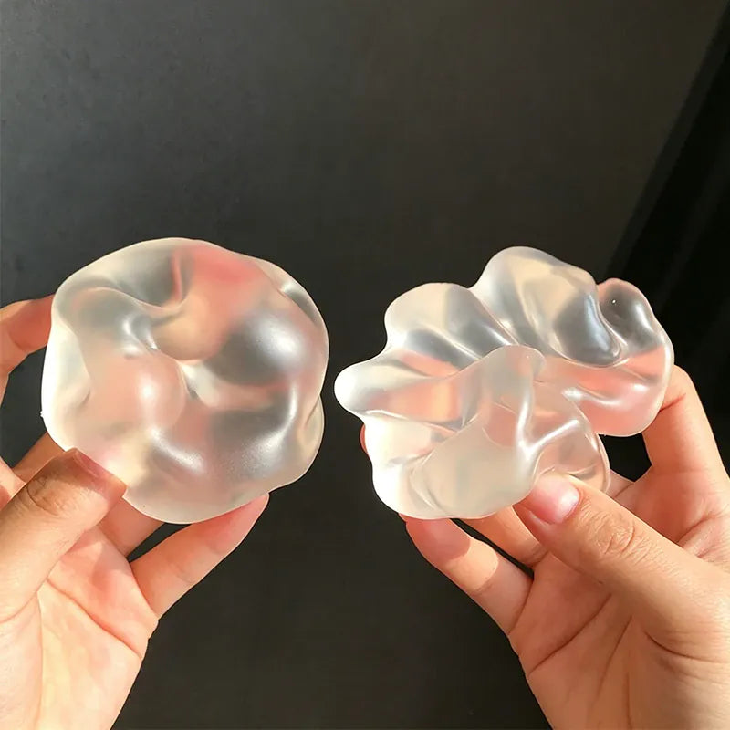 Squishy Coconut Oil Stress Ball Fidget Toys Handmade Transparency Plasticity Squeeze Toy Funny Anti-stress Sensory Toy for Adult