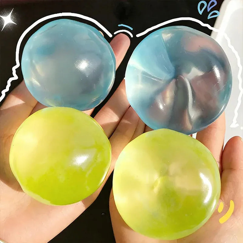 Squishy Coconut Oil Stress Ball Fidget Toys Handmade Transparency Plasticity Squeeze Toy Funny Anti-stress Sensory Toy for Adult
