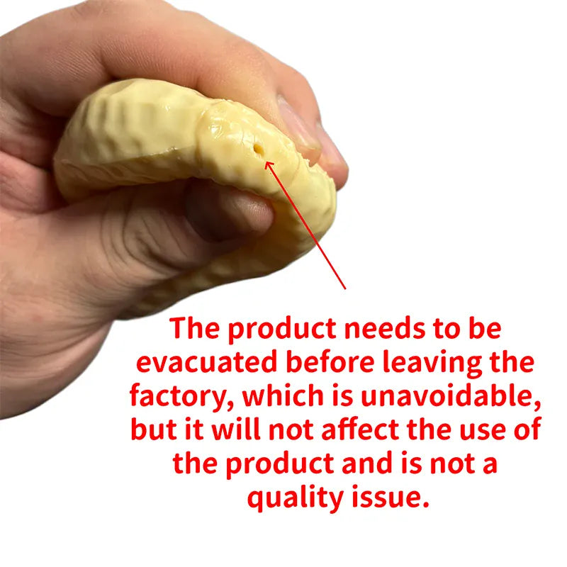 Squishy Peanut Stress Ball Squeeze Toy No Rebound Buttery-Soft Feel Fidget Toy ASMR Sensory Anti Stress Toys for Adults