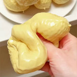 Squishy Peanut Stress Ball Squeeze Toy No Rebound Buttery-Soft Feel Fidget Toy ASMR Sensory Anti Stress Toys for Adults