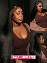 Straight 13X6 HD Transparent Lace Front Wigs 42 Inch 5x5 Glueless Wig Pre Plucked 13X4 Transparent Lace Wigs For Women Daily Wig