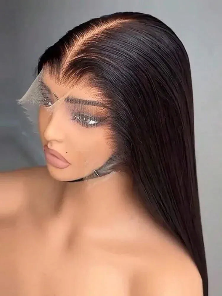 Straight 13X6 HD Transparent Lace Front Wigs 42 Inch 5x5 Glueless Wig Pre Plucked 13X4 Transparent Lace Wigs For Women Daily Wig