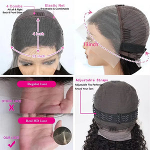 Straight Bob Human Hair HD Lace Front Wig 13x4, Peruvian Hair, Glueless, Pre-Plucked, 250% Density