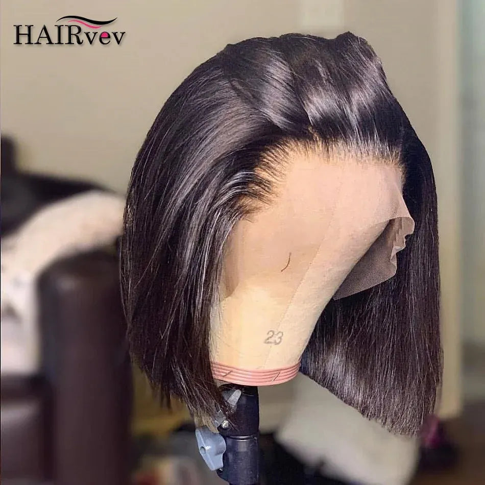 Straight Short Bob Human Hair Lace Closure Wigs For Women BoB Bob Wig Lace Front Human Hair Wigs HD Transparent Lace Frontal Wig