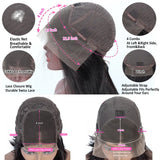 Straight Short Bob Human Hair Lace Closure Wigs For Women BoB Bob Wig Lace Front Human Hair Wigs HD Transparent Lace Frontal Wig