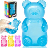 Stretchy Soft Gummy Bear Fidget Squeeze Toy, Sensory Squishy Stress Relief Toy for Kids and Adults
