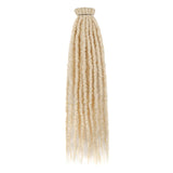 Synthetic 24" Double Ended Dreadlock Extensions Single Crochet Braids Textured Dreads for African Hairstyle
