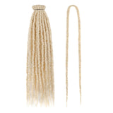 Synthetic 24" Double Ended Dreadlock Extensions Single Crochet Braids Textured Dreads for African Hairstyle