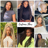 Synthetic Crochet Braiding Hair Extensions Dreadlocks Ombre Brown Colored X-TRESS Soft Straight Faux Locs Braids Hair For Women