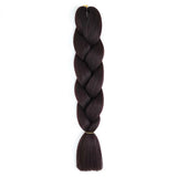 Synthetic Purple Braiding Hair 24 Inch, Pre Stretched Braiding hair for Braids Purple Hair Extensions,Multi-colored Braid