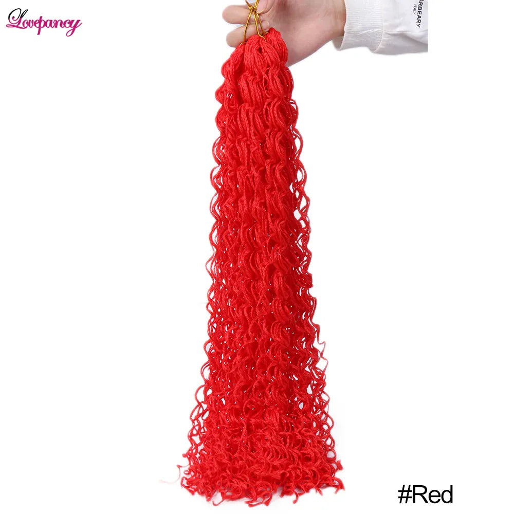 SyntheticCurly Zizi Braids Crochet Box Braiding Hair Extensions Brown Blonde Grey 20 Inch Micro Box Braids Hair Bundles 50g/Pack