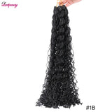 SyntheticCurly Zizi Braids Crochet Box Braiding Hair Extensions Brown Blonde Grey 20 Inch Micro Box Braids Hair Bundles 50g/Pack