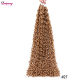 SyntheticCurly Zizi Braids Crochet Box Braiding Hair Extensions Brown Blonde Grey 20 Inch Micro Box Braids Hair Bundles 50g/Pack