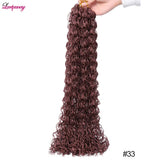 SyntheticCurly Zizi Braids Crochet Box Braiding Hair Extensions Brown Blonde Grey 20 Inch Micro Box Braids Hair Bundles 50g/Pack