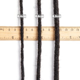 Teresa Synthetic Hair Dreadlock Extensions Synthetic Loc Extensions 0.8cm Width 10Inch 15 Strands Real Hair Dreadlock Extensions
