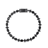 TOPGRILLZ 6MM Sparkling Star Tennis Chain Colorful Round Gemstone Design Bracelet 5A+ Cubic Zircon Luxury Jewelry For Men Women
