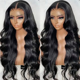 (Tyche) Loose Body Wave Human Hair Wig, 13x5x1 T-Part HD Lace Front, Remy Hair, Glueless