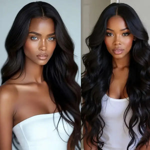 (Tyche) Loose Body Wave Human Hair Wig, 13x5x1 T-Part HD Lace Front, Remy Hair, Glueless