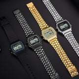 Unisex F91W Retro Men Women's Multifunction LED Digital Watch Stainless Steel Sports Wristwatches Ladies Electronic Wristwatch